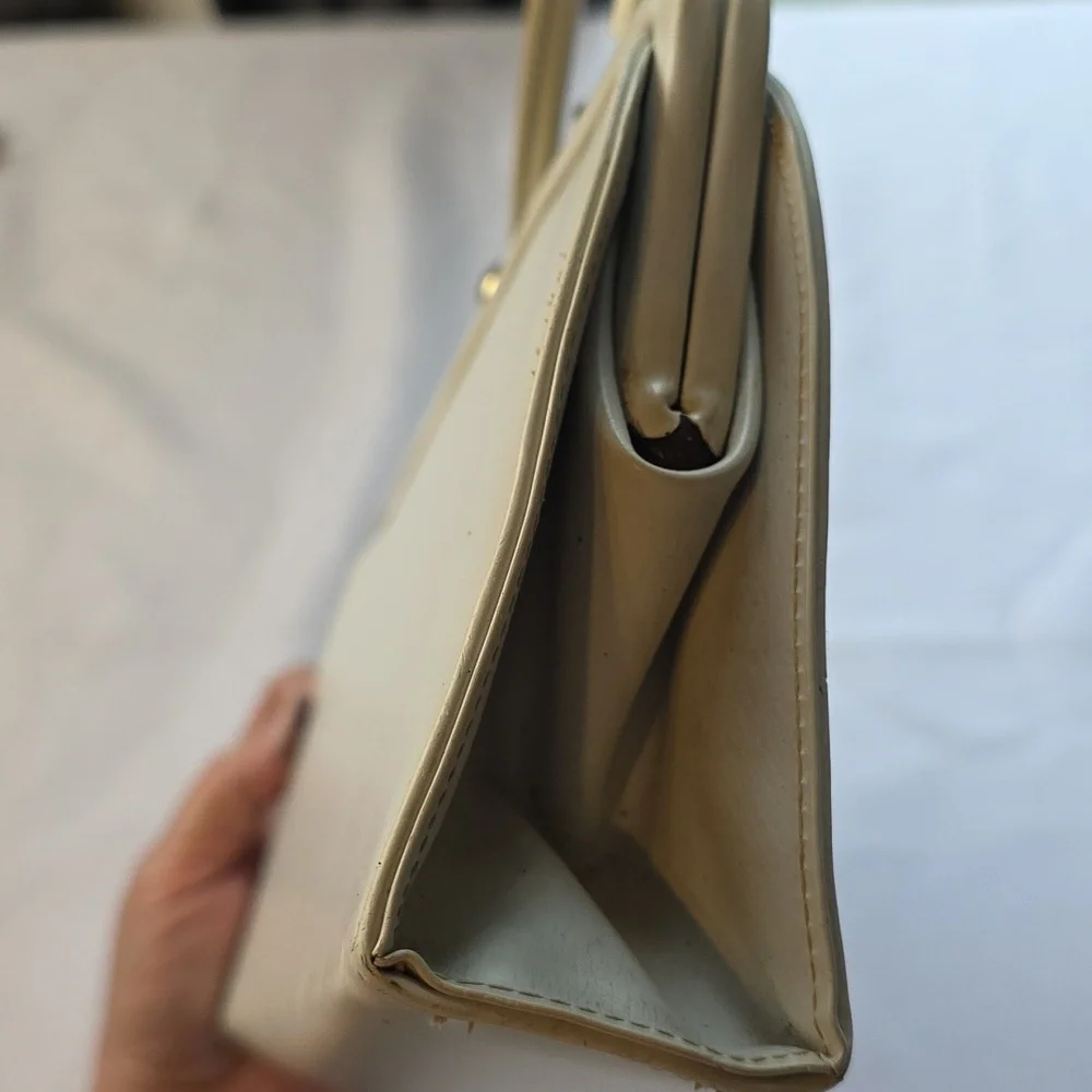 Vintage Theodor Women's Purse Handbag Creamy Ivory‎ GUC READ - Picture 12 of 16